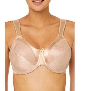 Women S Bali 3562 Satin Tracings Minimizer Underwire Bra